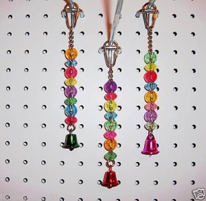 BEAD JINGLER Transparent bird toy parts parrots parkaeets cockatiel