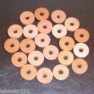 1" Leather Washers 5/16" hole bird toy parts parrots cage perch
