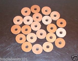 1" Leather Washers 5/16" hole bird toy parts parrots cage perch