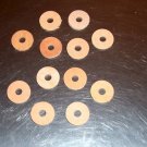12 1 1/4" LEATHER Washers 3/8" hole bird parrot toy parts veggie tan crafts