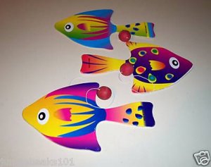 FISH 2 PADDLE BALL GAMES toys gifts prizes kids prizes
