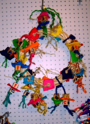 SISAL MANIA RING Large bird toy parts parrots cages