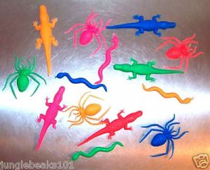 24 Plastic INSECTS toys kids party favors prizes games