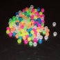 Glow In The Dark Pony Beads bird toy parts 4 parrots