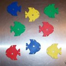 24 Small Drilled Fish bird toy parts parrots cages kids