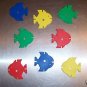 24 Small Drilled Fish bird toy parts parrots cages kids
