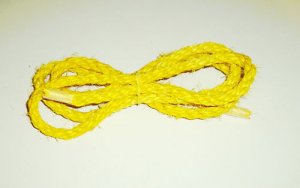 1/4" YELLOW SISAL Rope Unoiled bird toy parts 5' glider