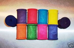 4 XLarge wood SPOOLS bird toy parts parrots cage crafts