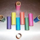 6 3" Bagel TUBES toy parts parrots cages rabbit chins