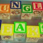 12HUGE ABC BLOCKS bird toy parts parrots cages kids