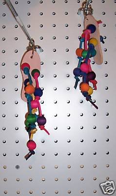 1 Leather Shoe Chew bird toy parrots cages lory cockatiel