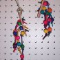 1 Leather Shoe Chew bird toy parrots cages lory cockatiel