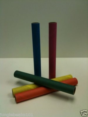 LRG Colored tubes shreddable bird toy part rabbit chin
