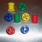 12 Plastic Spools bird toy parts parrots cages crafts
