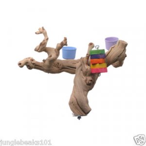 Grapewood Perch with toys bird parrots cages parts cages