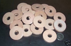 12 THICK Leather Washers bird toy parts parrots cages