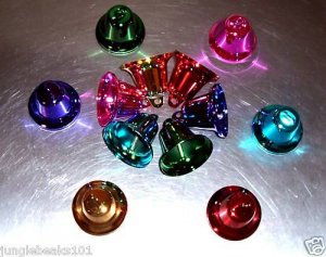 Four 48mm Liberty Bells bird toy parts parrots crafts