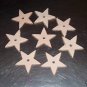 8 Small Leather Stars bird toy parts parrots cages pets