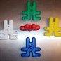 2 Drilled Rabbits bird toy parts parrots cages perch