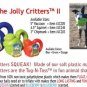 Jolly CRITTER dog puppy chew SAFE rubber toy shepherd