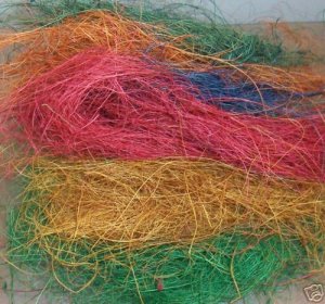 4oz Colored Coconut Fiber bird toy parts parrot nesting