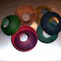 5 Colored Coconut Saucers bird to parts parrots crafts