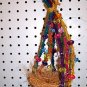 FANCY COCONUT SWING bird toy parrots cages perch canary