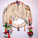 SUPER SHAGGY SWING bird toy parrots cages perches rope