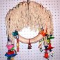 SUPER SHAGGY SWING bird toy parrots cages perches rope