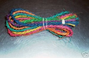 35' Colored Coconut Rope bird toy parts parrots crafts