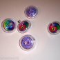 6 SWIRL SPIN TOPS toys gifts prizes kids loot bags