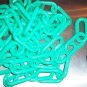 2' of 3" AQUA Plastic Chain bird toy parts parrots cages monkeys