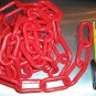 2' of 3" RED Plastic Chain bird toy parts parrots cages