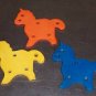 2 Colored Leather Horses bird toy parts parrots cages