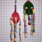 SPRING LOADED bird toy parts 4 parrots cages perches