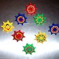 6 STAR SPIN TOPS toys gifts prizes kids loot bags party