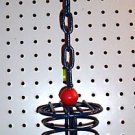 Medium Metal bird toy trat holder 4 parrot cages perch