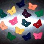 8 SML Colored Leather Butterflies bird toy parts parrots