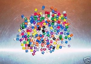 200 Mini Tube Beads bird toy parts parrots cages crafts