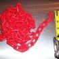 2' 1.5" RED Plastic Chain bird toy part parrot monkey