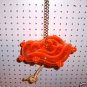 XLrg SILLY SAUCER acrylic bird toys parrots cages parts