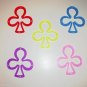 2 ACRYLIC CLUBS bird toy parts parrots cages perches