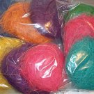 18 Colored Coconut Fibers Patties bird toy parts parrots cages