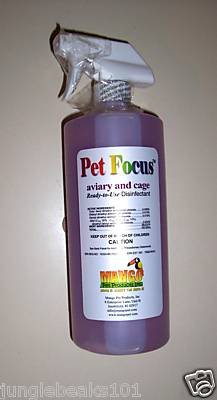 32 oz PET FOCUS bird & pet Cleaner toys parrots cages