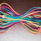 35 feet 1/8" Colored Leather bird toy parts parrots crafts