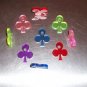 5 Drilled Acrylic CLUBS bird toy parts parrots crafts