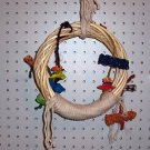 PLAY PEN SWING Med bird toy parrots cages perches
