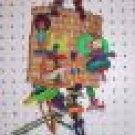 Square Chew bird toy parrots cage perch parrots conures