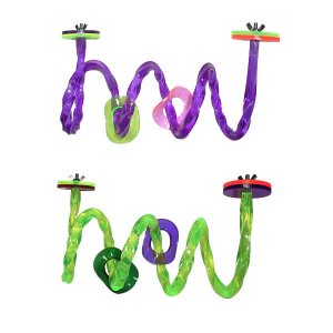 Acrylic  Swirly Purple bird toy parts parrots cages perch