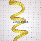 YELLOW- MED Sisal Rope Boing bird toy parts parrots cages perches